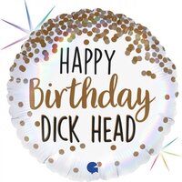 Happy Birthday D#@! Head Balloon 45cm