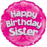 Happy Birthday Sister Balloon 45cm