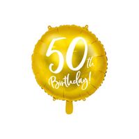Gold 50th Balloon 45cm