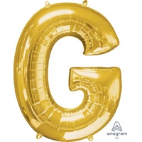 Gold Letter G Balloon 86cm