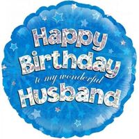Happy Birthday Husband Balloon 45cm