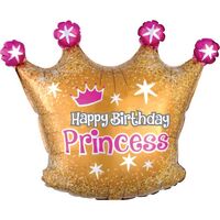 Happy Birthday Princess Crown 50cm x 40cm