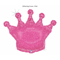 Pink Glitter Crown 91cm