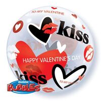 Happy Valentine's Day Bubble Balloon 56cm