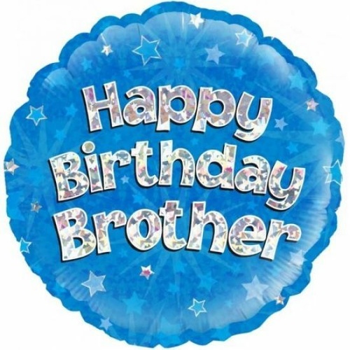 Happy Birthday Brother Balloon 45cm