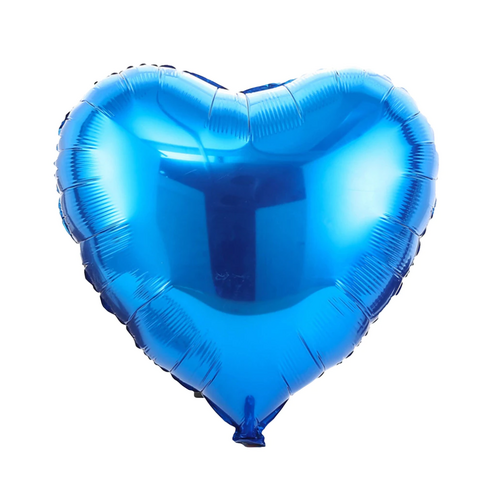 Blue Heart Balloon 45cm