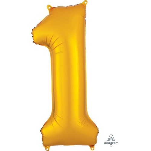 Gold Number 1 Balloon 86cm