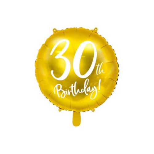 Gold 30th Balloon 45cm