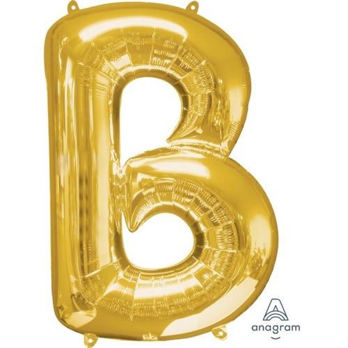 Gold Letter B Balloon 86cm