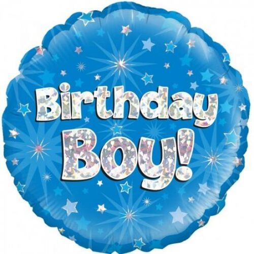 Birthday Boy Blue Sparkle 45cm