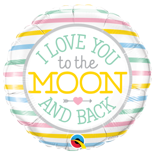 Pastel I Love You To The Moon & Back Balloon 45cm