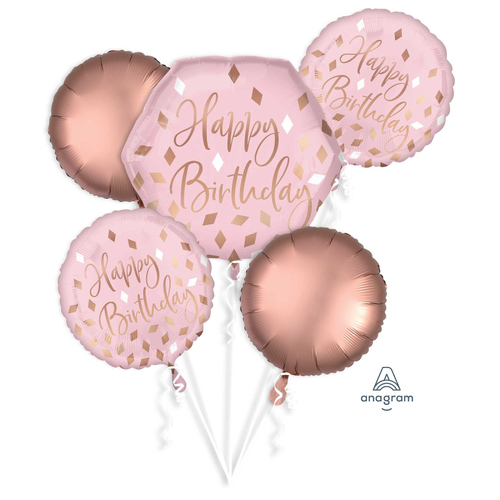 Happy Birthday Pink Balloon Bouquet
