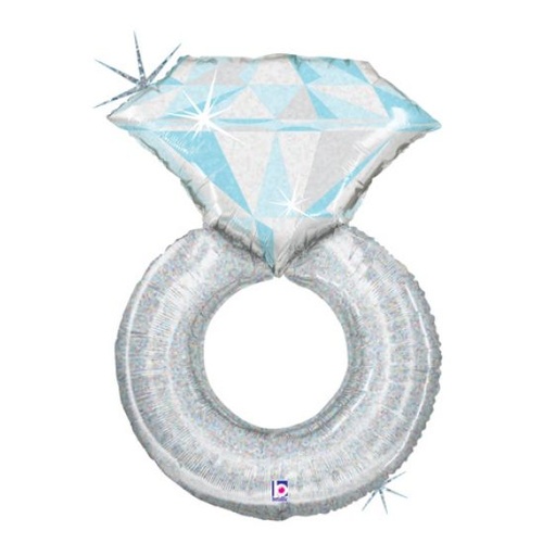 Platinum Diamond Ring Balloon 94cm